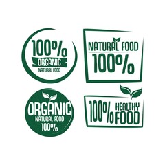 nature organic leaf vector logo design