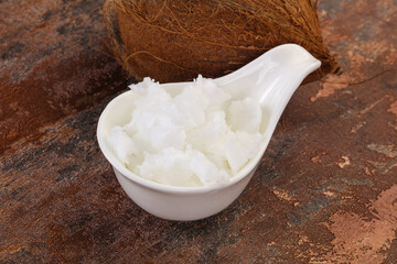 Dietary Coconut oil in the bowl