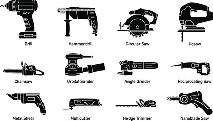 Set of Power Tools Icons