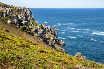 Pointe du Van. La cote sauvage. Finistère. Bretagne	
