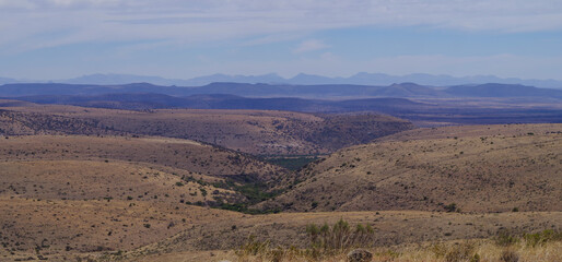 Gebirge und Wasserfall Naturreservat im National Park Südafrika