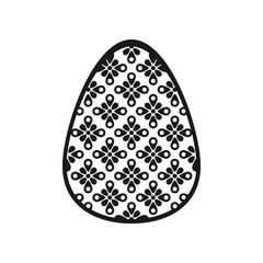 Easter egg with pattern