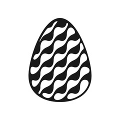 Easter egg with pattern