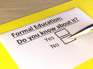 Fototapeta premium Questionnaire