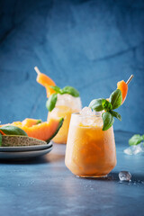 Sweet summer liquor with melon