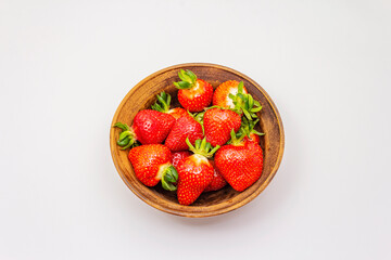 Sweet fresh strawberry isolated on white background
