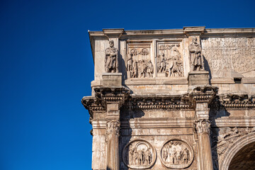 Arch of Constantine in Rome, Italy - obrazy, fototapety, plakaty