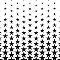 Abstract halftone stars background. Vector illustration