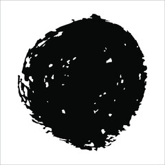 Vector image of black paint spots