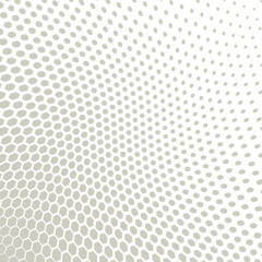 Abstract hexagonal halftone background. Vector illustration