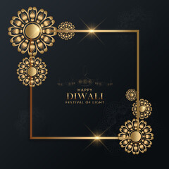 Happy Diwali, Holiday background for light festival of India.