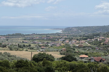 Obraz premium View of the Gulf of Squillace with Soverato Bay