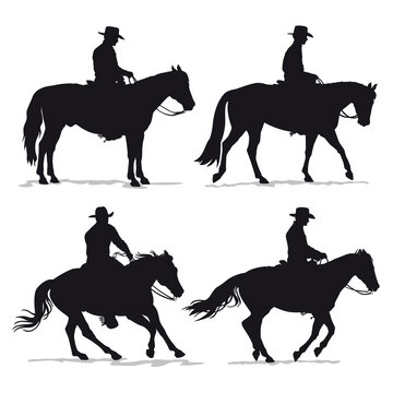 western horse silhouette