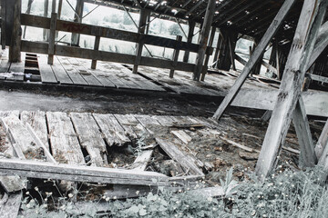 Old Wooden Ruins