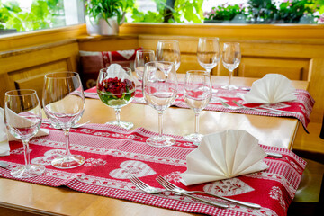 charming and inviting restaurnt table