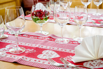 charming and inviting restaurnt table