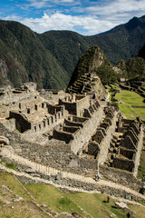The lost Incan city of Machu Picchu near Cusco, Peru.