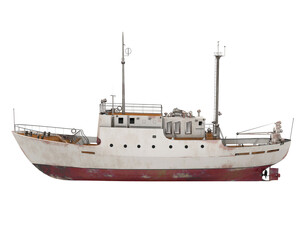 Obraz premium Fishing Ship Isolated