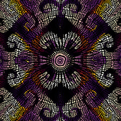 Vector ethnic tribal pattern. Seamless art image.