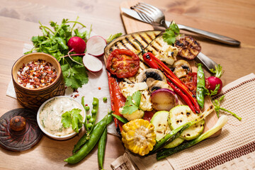 Grilled vegetables