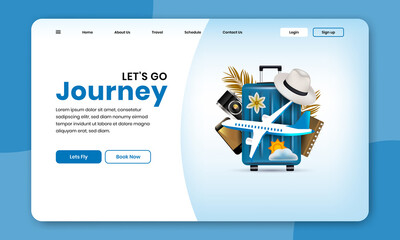 Travel Website UI Experience Design