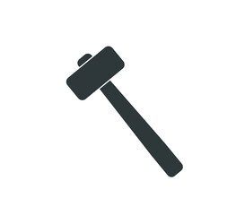 Hammer icon.  Vector hammer illustration 