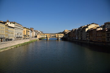 Fototapeta na wymiar Beautiful view of Ponte Vecchio, Florence 
