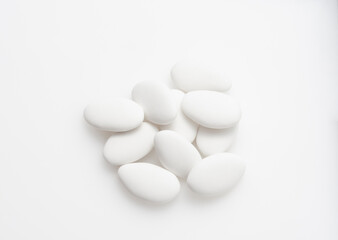 white almond candies