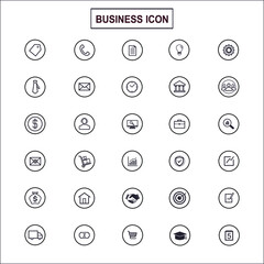 set of business vector icons