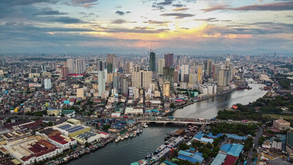 Fototapeta na wymiar City of Manila Skyline Philippines