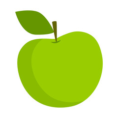 tasty food color flat icon apple