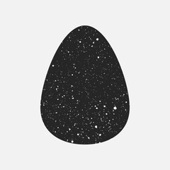 Grunge icon of egg with effect of spotted