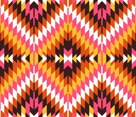Tribal seamless colorful geometric pattern. Ethnic vector texture.Traditional ornament.
 