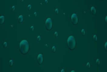 Dark Green vector template with circles. Beautiful colored illustration with blurred circles in nature style. Beautiful design for your business natural advert.