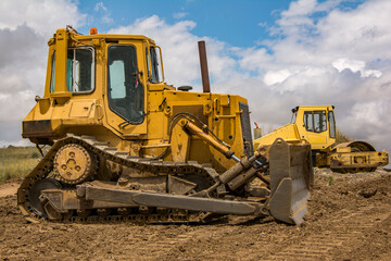 Machinery specialized in construction in road repair work