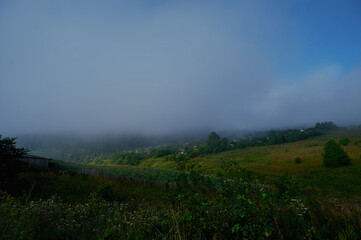 A plane sitting on top of a grass covered field
