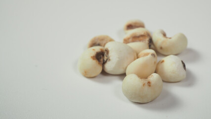 Job's Tears, also known as adlay and coix on white background. Popular in Asian cultures as a food source.