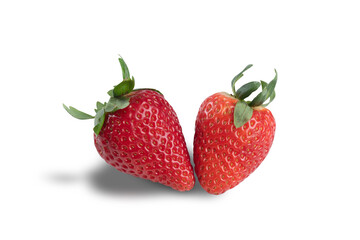 Arrangement with beautiful strawberries and accessories