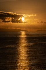 Sonnenaufgang am altantischen Ozean