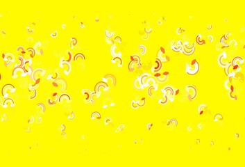 Light Green, Yellow vector template with rainbow signs.