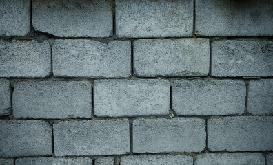 A wall of concrete blocks. High quality photo