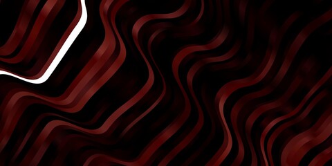 Dark Red vector backdrop with circular arc. Colorful illustration, which consists of curves. Best design for your ad, poster, banner.