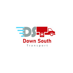 down south transport logo vector 