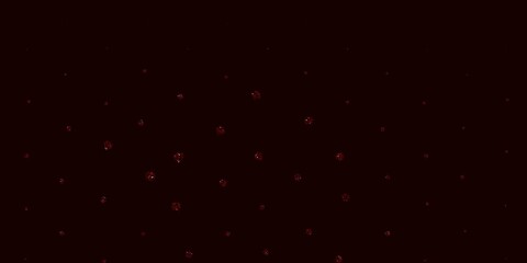 Fototapeta premium Light Brown vector doodle background with flowers.