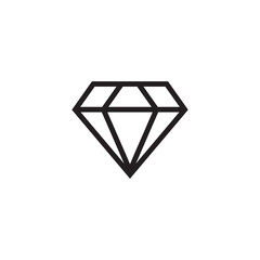 diamond jewellery icon fill vector