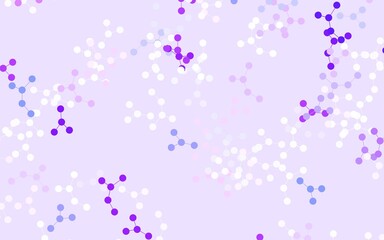 Light Purple vector pattern with artificial intelligence network.