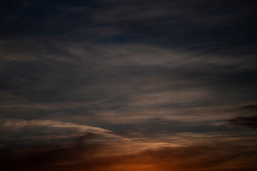 dark clouds in the sky