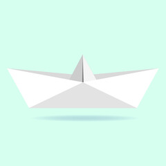 paper boat - vector icon, flat design
