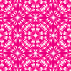 Endless seamless repeating colored abstract background with floral ornament in