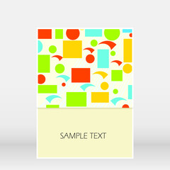 Brochure template design. Vector illustration